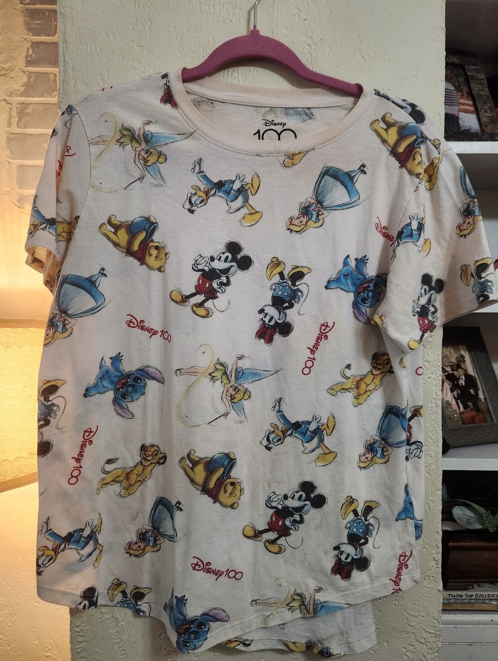 Disney 100 T-shirt Mickey / Minnie & Friends P2p 20 Size 15/17